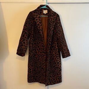 a new day Brown Leopard Print Jacket